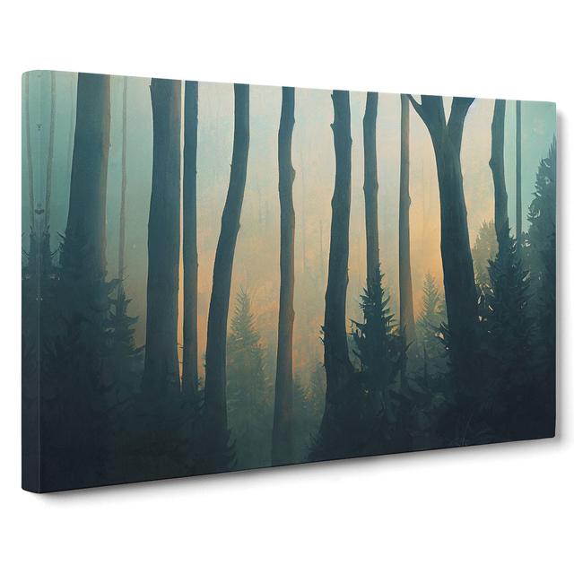 Magical Forest - Wrapped Canvas Photograph Alpen Home Size: 50cm H x 76cm W x 3cm D on Productcaster.