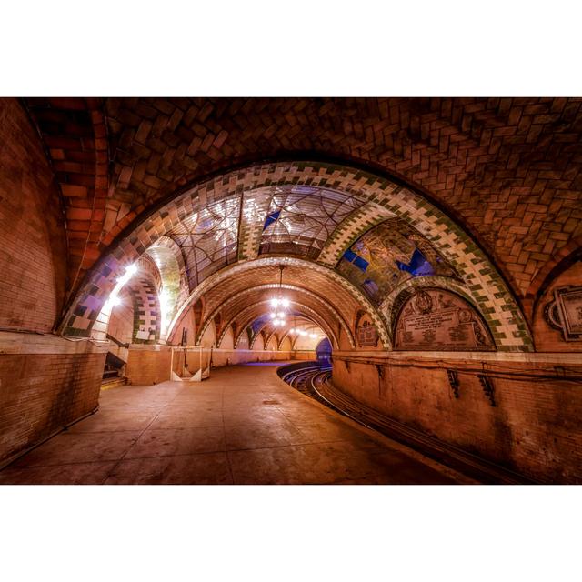 The Abandoned Metro Station - Nyc - Wrapped Canvas Photograph 17 Stories Size: 20cm H x 30cm W on Productcaster.