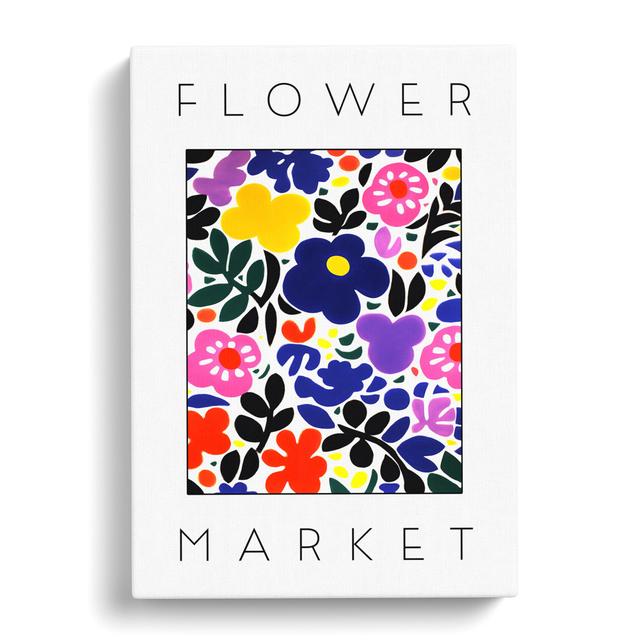 Flower Market Exhibition White No.4 George Oliver Size: 91cm H x 60cm W x 3cm D on Productcaster.