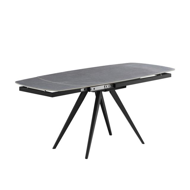 Kerio Rectangular 180Cm L x 80Cm W Dining Table Corrigan Studio Table Top Colour: Dark Grey on Productcaster.