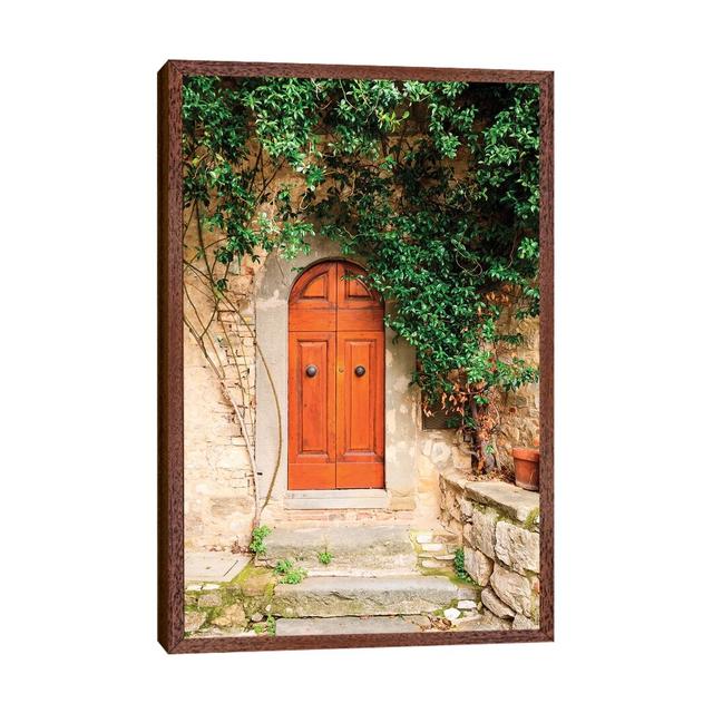 Italy, Tuscany, Greve In Chianti Chianti Vineyards Stone Farm House Entrance Door by Emily Wilson - Print on Canvas East Urban Home Size: 101.6cm H x on Productcaster.