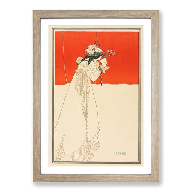 Isolde by Aubrey Beardsley - Picture Frame Painting on MDF East Urban Home Size: 65cm H x 48cm W x 2cm D, Frame Option: Oak on Productcaster.