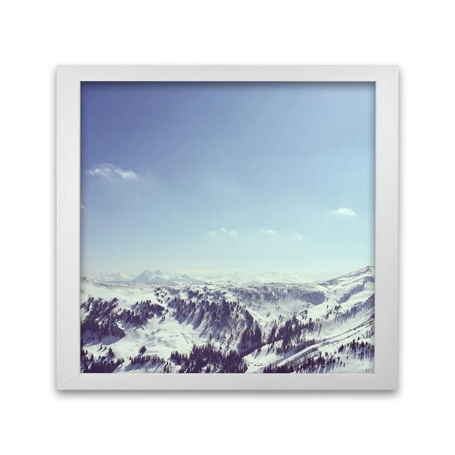 'The Alps 2' by Nur Mut - Picture Frame Photograp Print on Paper Alpen Home Size: 30 cm H x 30 cm W, Frame Options: White on Productcaster.