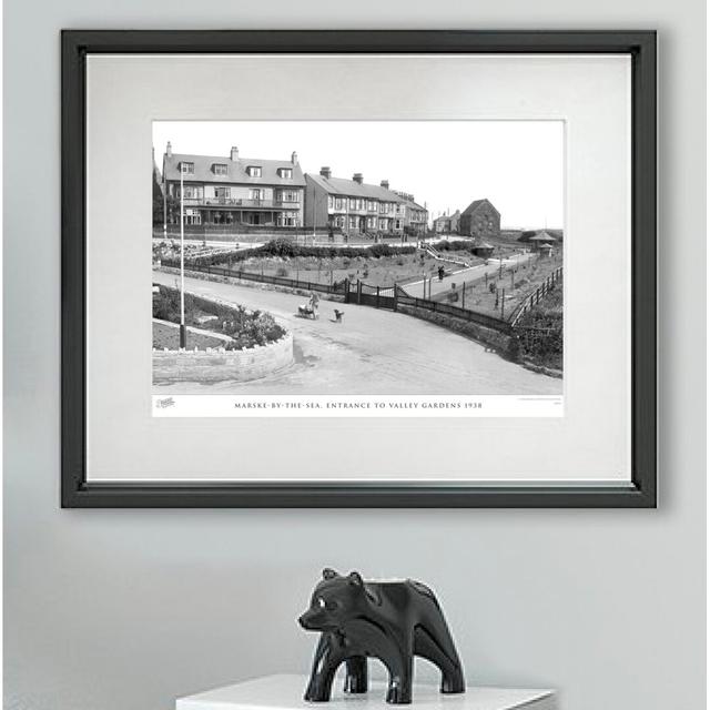 'Marske by the Sea, Entrance to Valley Gardens 1938' - Picture Frame Photograph Print on Paper The Francis Frith Collection Size: 40cm H x 50cm W x 2. on Productcaster.