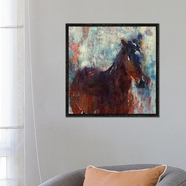 Wild Brown Horse by Irena Orlov - Gallery-Wrapped Canvas Giclée on Canvas Gracie Oaks Format: Black Framed, Size: 66.04cm H x 66.04cm W on Productcaster.