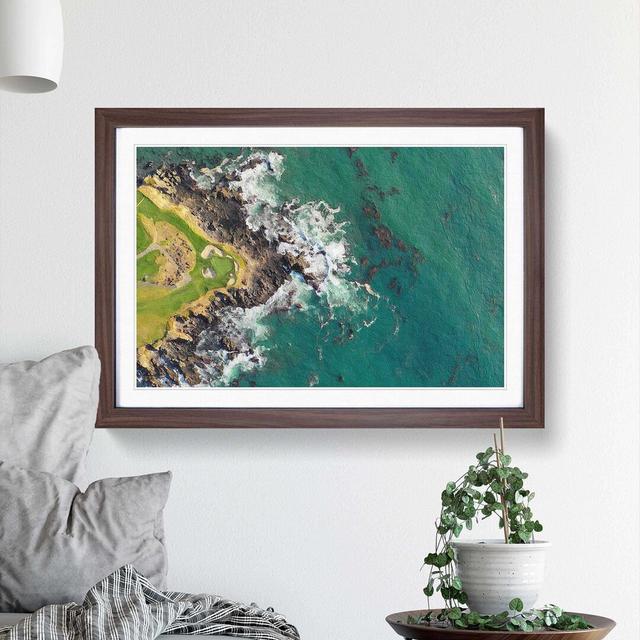 Arrowhead Point Golf Course In California - Single Picture Frame Painting East Urban Home Format: Walnut, Size: 33cm H x 45cm W x 2cm D on Productcaster.