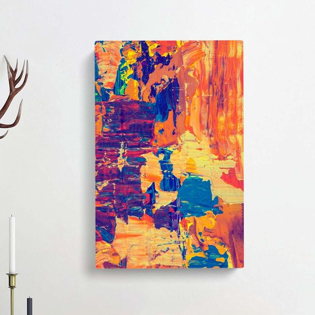 Abstract Art Painting Vol.420 by S.Johnson - Wrapped Canvas Painting East Urban Home Size: 60cm H x 40cm W x 3cm D on Productcaster.