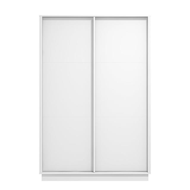 Mikena 2 Door Wardrobe Ebern Designs Finish: White on Productcaster.