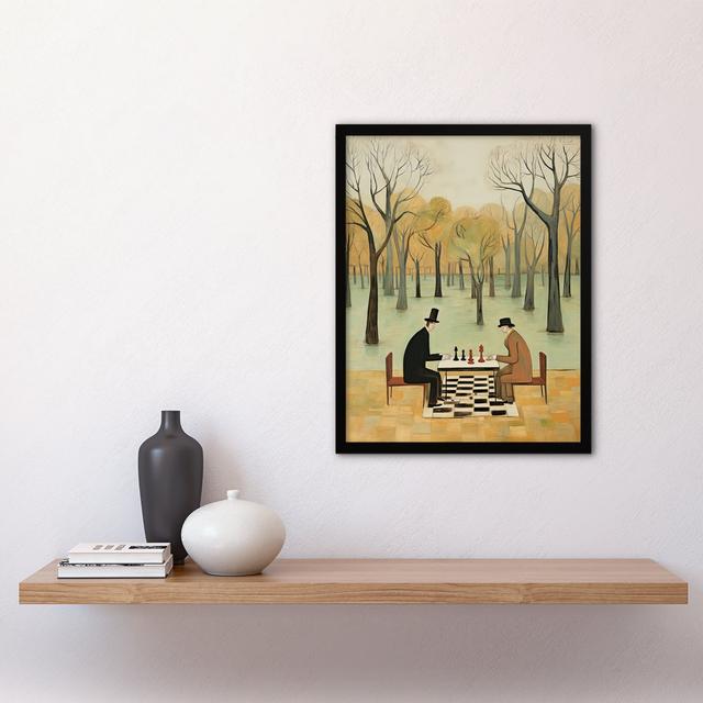 Chess In The Park Whimsical Chess Game Pastel Colour - Single Picture Frame Print Marlow Home Co. on Productcaster.