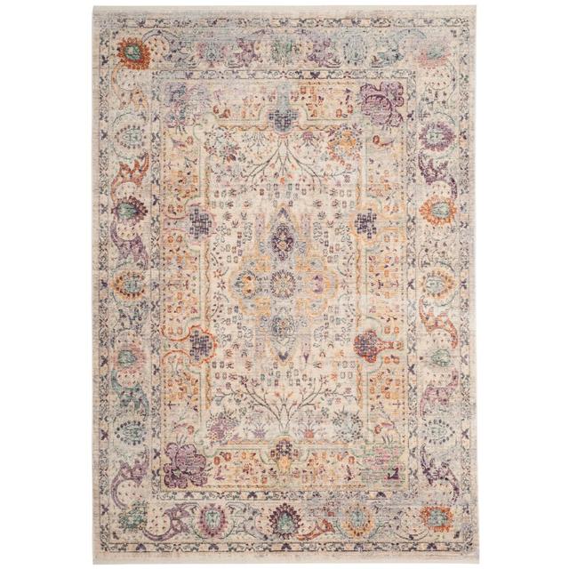 Aviston Looped Cream/Purple/Blue Rug Three Posts Rug Size: Rectangle 120 x 180cm on Productcaster.