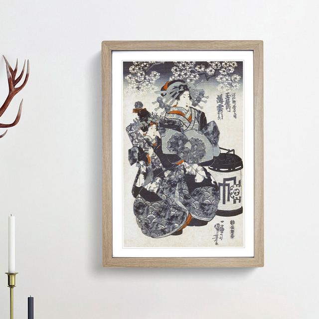 Tamaya Uchi Usugumo by Utagawa Kuniyoshi - Picture Frame Art Print East Urban Home Size: 65cm H x 48cm W x 2cm D, Frame Option: Oak Framed on Productcaster.