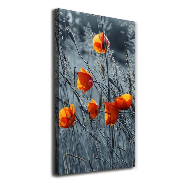 Field Poppies - Wrapped Canvas Art Prints Ebern Designs on Productcaster.