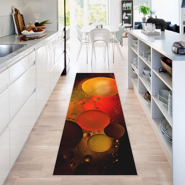 Rectangular Henrettia Abstract Machine Woven Area Rug East Urban Home Rug Size: Rectangle 50 x 150cm on Productcaster.