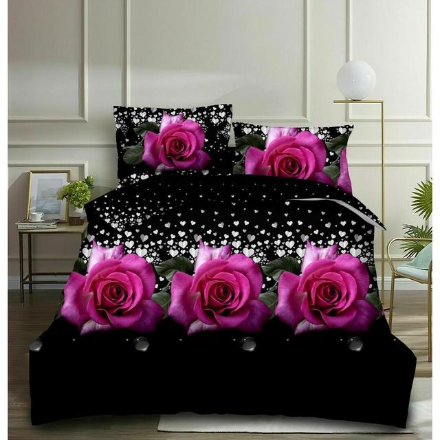 Browerville Polyester Floral Duvet Cover Set with Pillowcases East Urban Home Size: Single - 1 Standard Pillowcase on Productcaster.