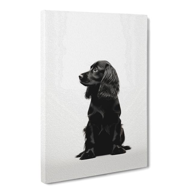 Cocker Spaniel Minimalism - No Frame Art Prints Marlow Home Co. Size: 76cm H x 50cm W x 3cm D on Productcaster.