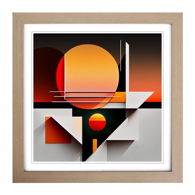 Sunset Suprematism - Print George Oliver Format: Oak on Productcaster.