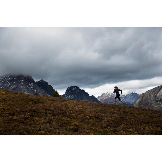 Rocky Mountain Runner Girl by GibsonPictures - No Frame Art Prints on Canvas Alpen Home Size: 61cm H x 91cm W on Productcaster.