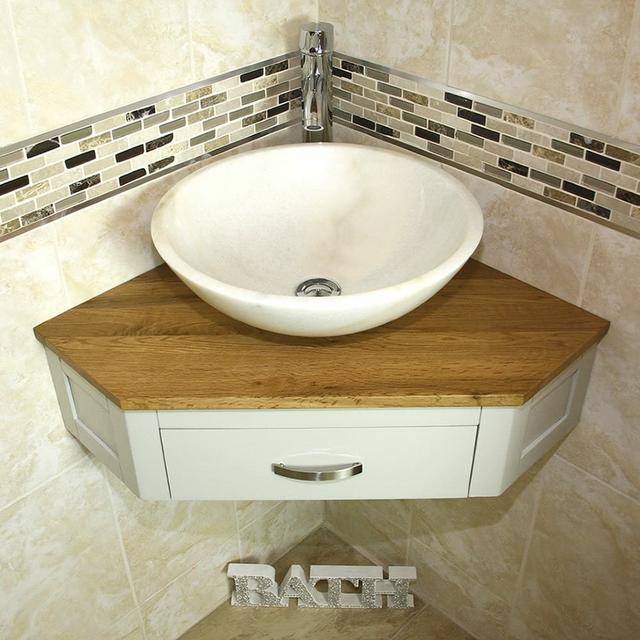 Javen 550mm Single Bathroom Vanity with Vessel Basin August Grove Base Finish: White Marble Basin, Sink Finish: White on Productcaster.