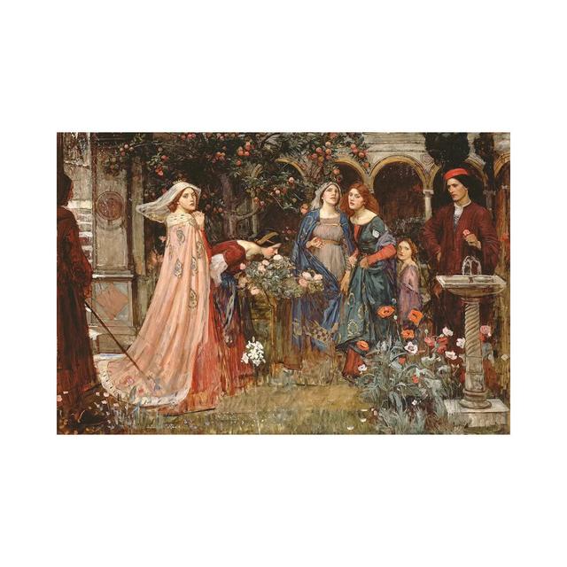 The Enchanted Garden, C.1916-17 by John William Waterhouse - Wrapped Canvas Gallery-Wrapped Canvas Giclée ClassicLiving Size: 30.48cm H x 45.72cm W x on Productcaster.