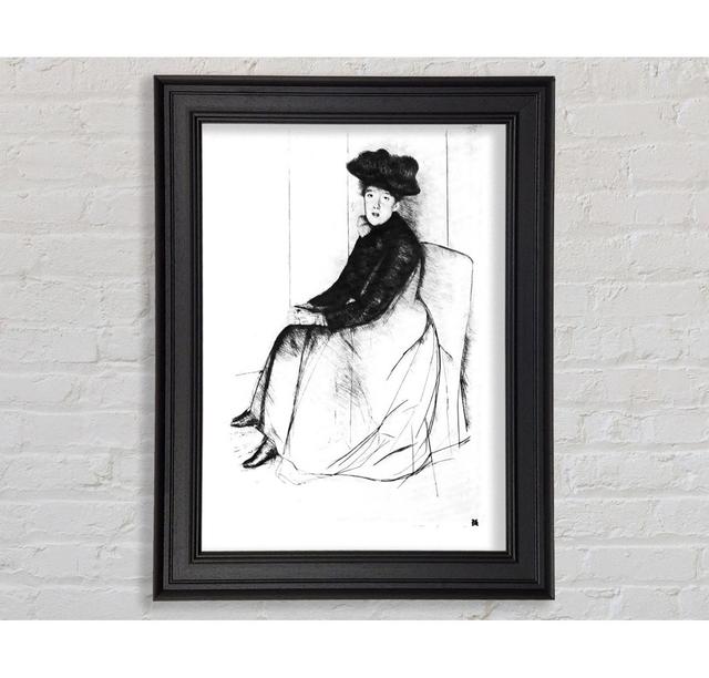 Cassatt Thoughtfully Framed Print Rosalind Wheeler Size: 29.7cm H x 42cm W on Productcaster.