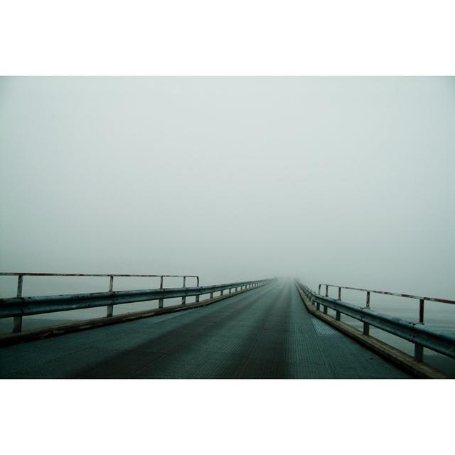 Foggy Road On The Middle Of Nothing by Lcodacci - No Frame Print on Canvas Latitude Run Size: 81cm H x 122cm W on Productcaster.