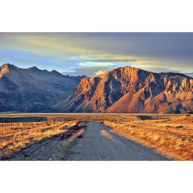 Bailes Mountains with Red Light by Kavram - Wrapped Canvas Photograph Alpen Home Size: 30cm H x 46cm W x 3.8cm D on Productcaster.