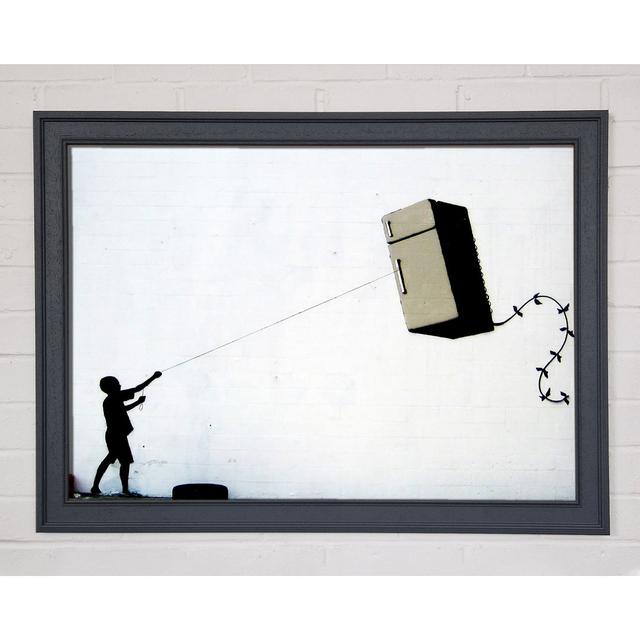 Fridge Kite Framed Print Ebern Designs Size: 21cm H x 29.7cm W x 1.5cm D on Productcaster.