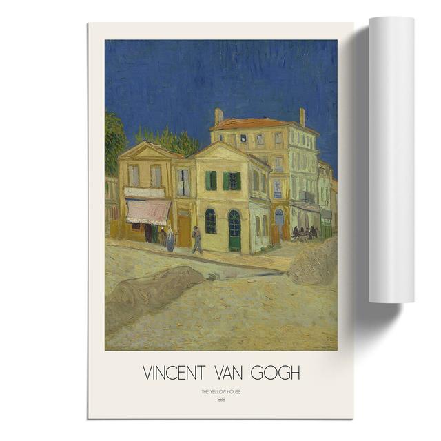 The Yellow House With Border by Vincent Van Gogh - No Frame Painting East Urban Home Size: 42cm H x 30cm W x 0.1cm D on Productcaster.