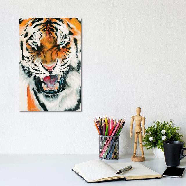 Tiger by Chance Watt - Wrapped Canvas Print Latitude Run Size: 30.48cm H x 20.32cm W x 1.91cm D on Productcaster.