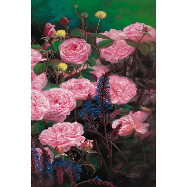 Rose Garden II by LI BO - Wrapped Canvas Graphic Art Rosalind Wheeler Size: 122cm H x 81cm W x 3.8cm D on Productcaster.