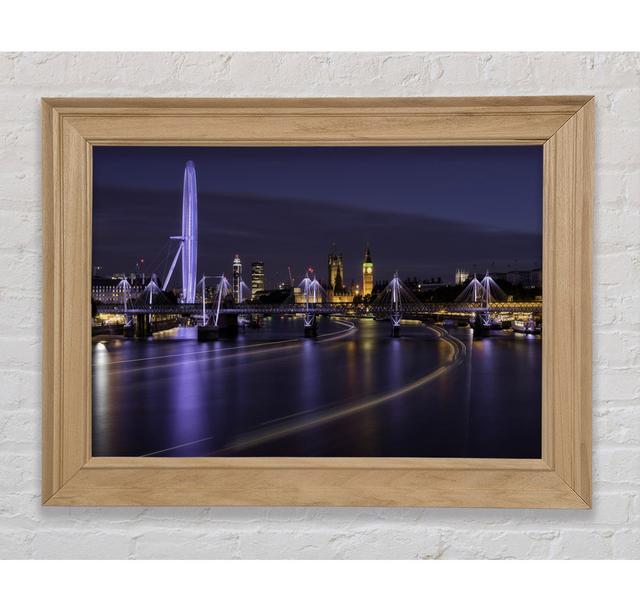 London bei Nacht Lichtspuren - Einzelne Bilderrahmen Kunstdrucke Bright Star Größe: 100cm H x 141,4cm B x 8cm T on Productcaster.