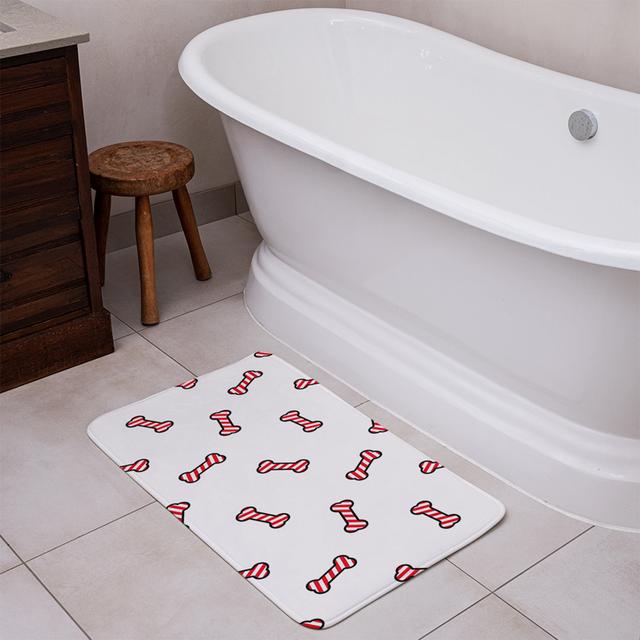 Janice Rectangle Non-Slip Bath Mat The Seasonal Aisle on Productcaster.