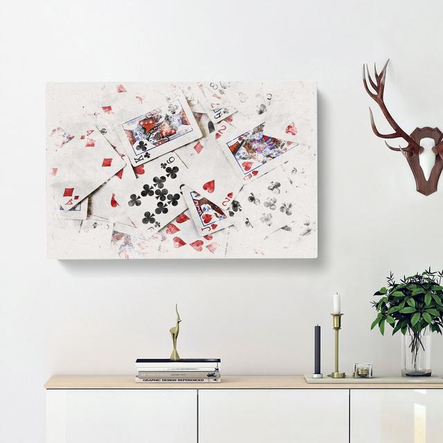 Deck of Cards - Wrapped Canvas Graphic Art Print East Urban Home Size: 35cm H x 50cm W x 3cm D on Productcaster.