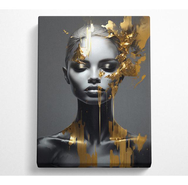 Gold Lake Lady - Wrapped Canvas Art Prints Fairmont Park Size: 50.8cm H x 35.6cm W x 10cm D on Productcaster.