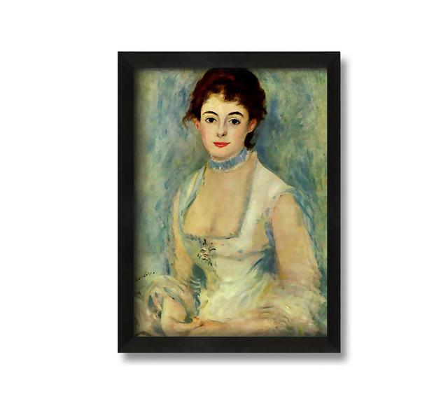 Madame Henriot by Renoir - Picture Frame Graphic Art on Canvas ClassicLiving Size: 30cm H x 21cm W x 10cm D on Productcaster.