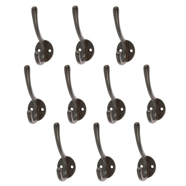 Iron Wall Wall Hook (Set of 10) Hammer and Tongs on Productcaster.