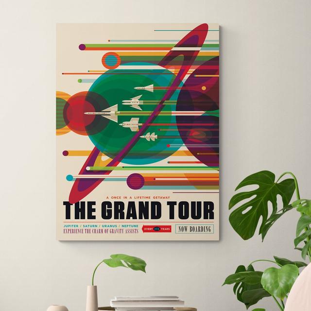 NASA The Grand Tour - Wrapped Canvas Graphic Art Maturi Size: 41cm H x 31cm W x 4cm D on Productcaster.