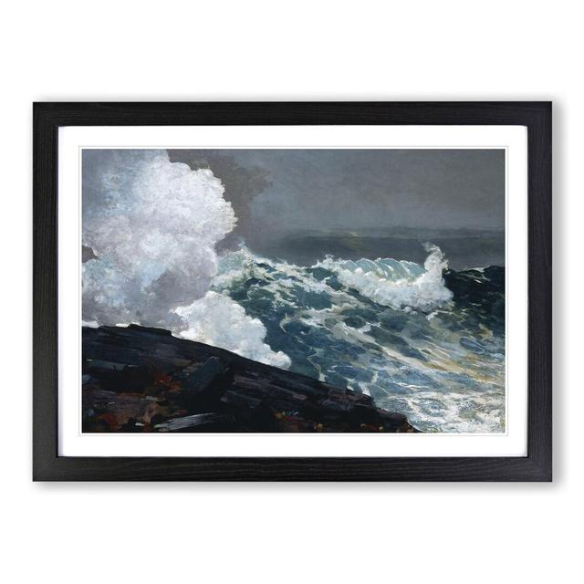 Northeaster by Winslow Homer - Picture Frame Painting East Urban Home Frame Option: Black Framed, Size: 48cm H x 65cm W x 2cm D on Productcaster.