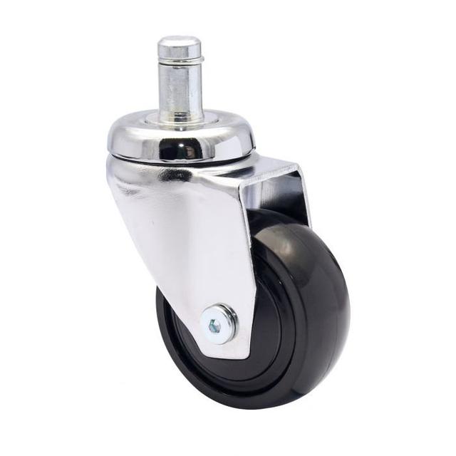 ClearAmbient 360° - 3C - Design castors 5pcs. Set - Black, Soft, Pin (Set of 5) ClearAmbient Farbe: Chromfarben on Productcaster.