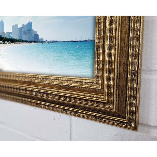 Miami Beach Framed Print Wall Art House of Hampton Size: 84.1cm H x 118.9cm W x 3cm D, Format: Gold Framed Paper on Productcaster.