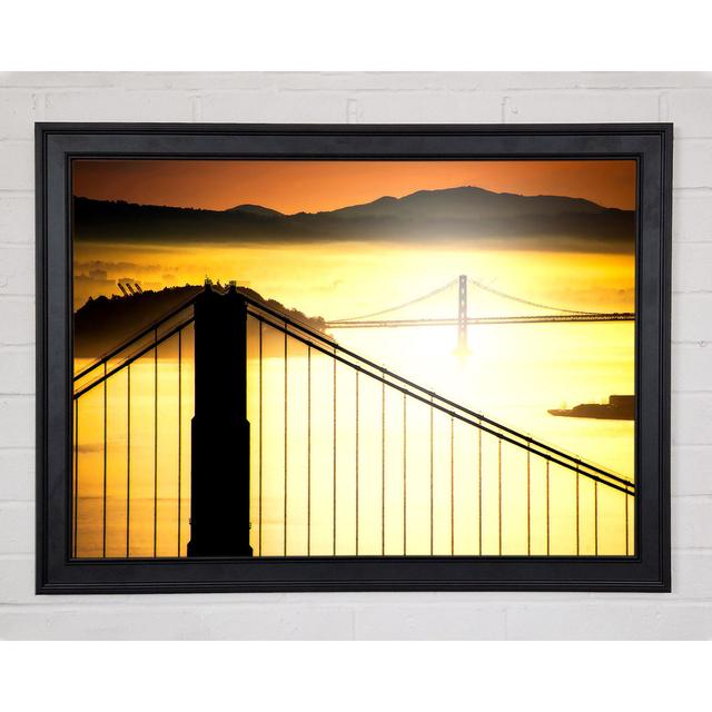 Sunrise Over San Francisco Bay - Print Ebern Designs Size: 21cm H x 29.7cm W x 1.5cm D on Productcaster.