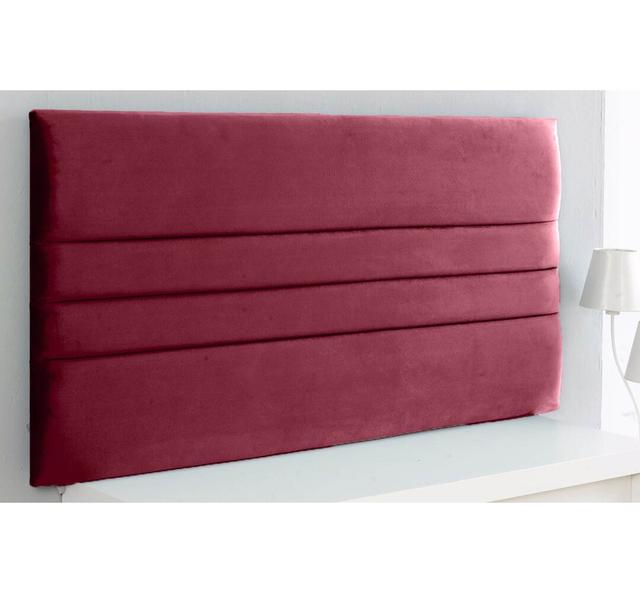 Schmidt Upholstered Headboard Fairmont Park Size: Kingsize (5'), Colour: Burgundy on Productcaster.