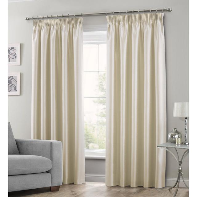 Gulya Polyester Grommet / Eyelet Curtain Panel 17 Stories Curtain Colour: Cream, Panel Size: 46cm Width x 54cm Drop on Productcaster.