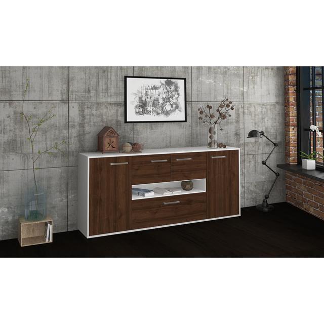 Sideboard Danby LoftDesigns Farbe (Korpus/Front): Walnussbraun/Weiß on Productcaster.