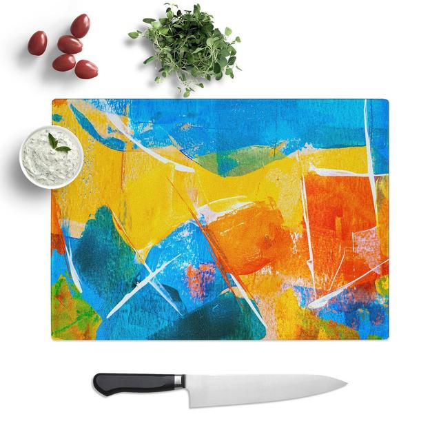 Tempered Glass Art Painting Vol.36 Chopping Board East Urban Home Size: 28.5 cm W x 20 cm L on Productcaster.