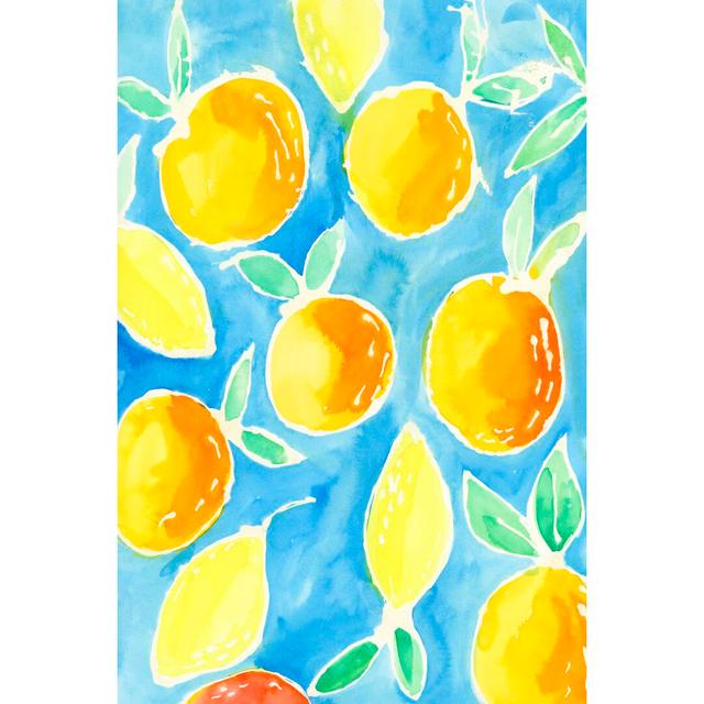 Summer Citrus I - Wrapped Canvas Painting Rosalind Wheeler Size: 76cm H x 51cm W on Productcaster.