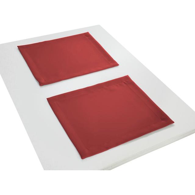 Garraway Dining Linen Set (Set of 4) Brayden Studio Colour: Red on Productcaster.