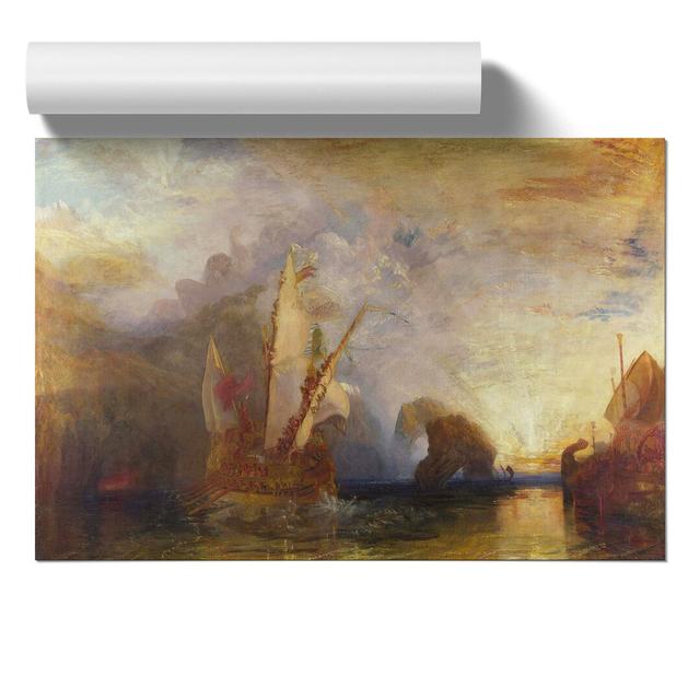 Ulysses Deriding Polyphemus by Joseph Mallord William Turner - No Frame Painting East Urban Home Size: 42cm H x 59cm W x 0.1cm D on Productcaster.