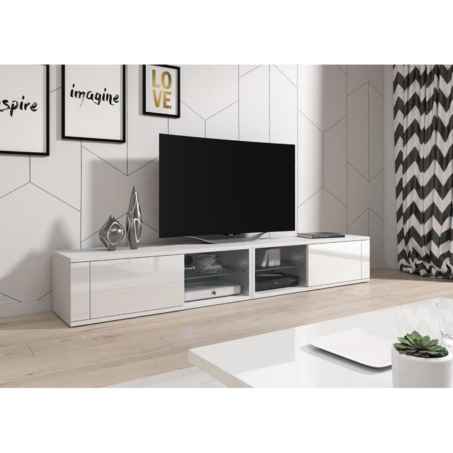 Twomey TV Stand for TVs up to 65" 17 Stories Colour: White Gloss on Productcaster.