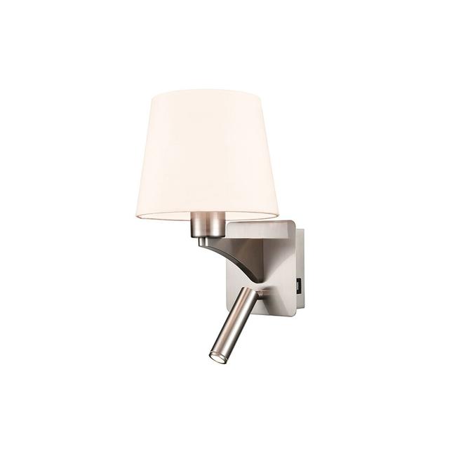 Anoop 2-Light LED Sconce Ebern Designs Shade Colour: Off White on Productcaster.